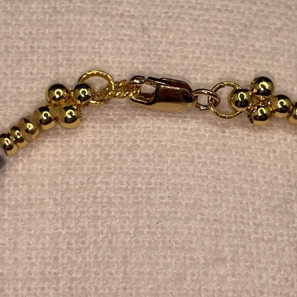 Blue and Multi Colored Sapphire Vermeil Bracelet - Picture 6 of 6